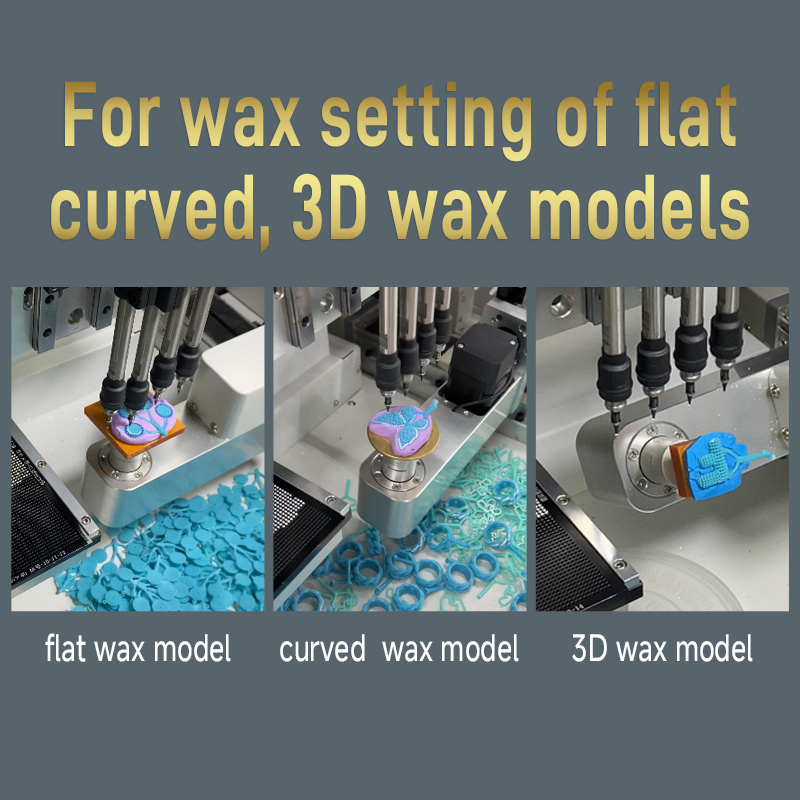 YUBANG 3D Automatic Wax Setting Machine for Jewelry Making |CNC Diamond & Gem & Zircon Setting China Factory Supply!