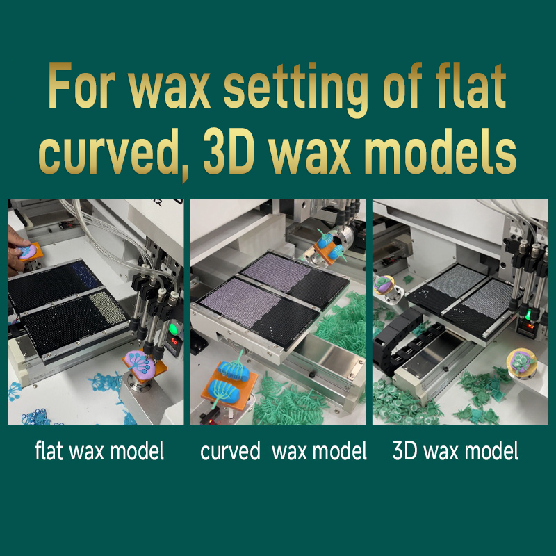 YUBANG Double Station Wax Setting Machine of Jewelry Tools for |CNC Diamond & Gem & Zircon Setting Guangzhou Factory Supply!